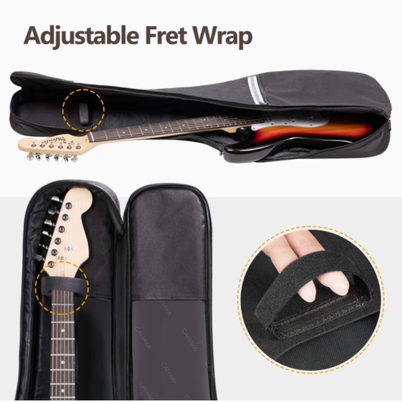 Electric Guitar Soft Shell Bag Gig Bag with Reflective Bands (NWOT) - Picture 6 of 6
